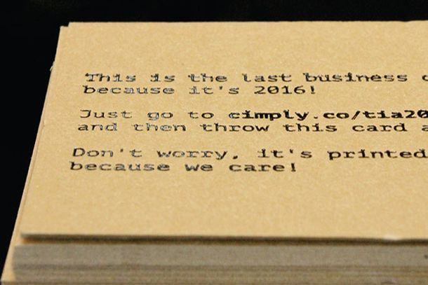 PVC Business Card | Pet Affinity, KL Thick Recycle Kraft Cards