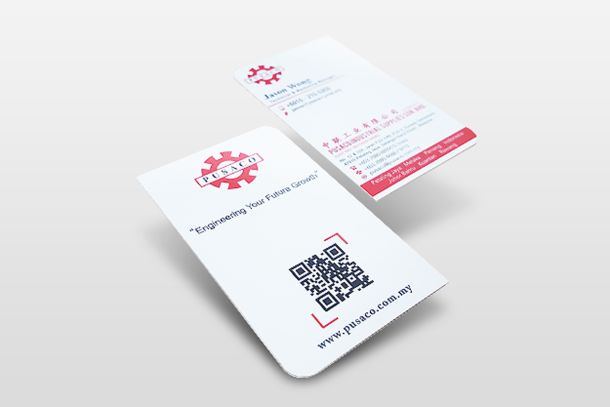 Kraft Card | Vsalad Cafe, Subang Jaya Business Card Leaf Shape Round Corner Business Card