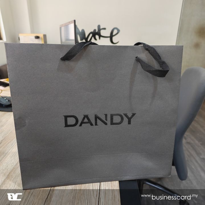 Kraft Paper Bag with Black Foil Hotstamping