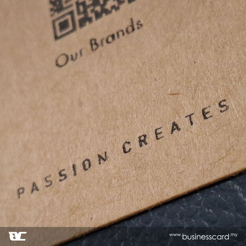 Kraft Card - Business Cards Kraft Digital Foil 02 square