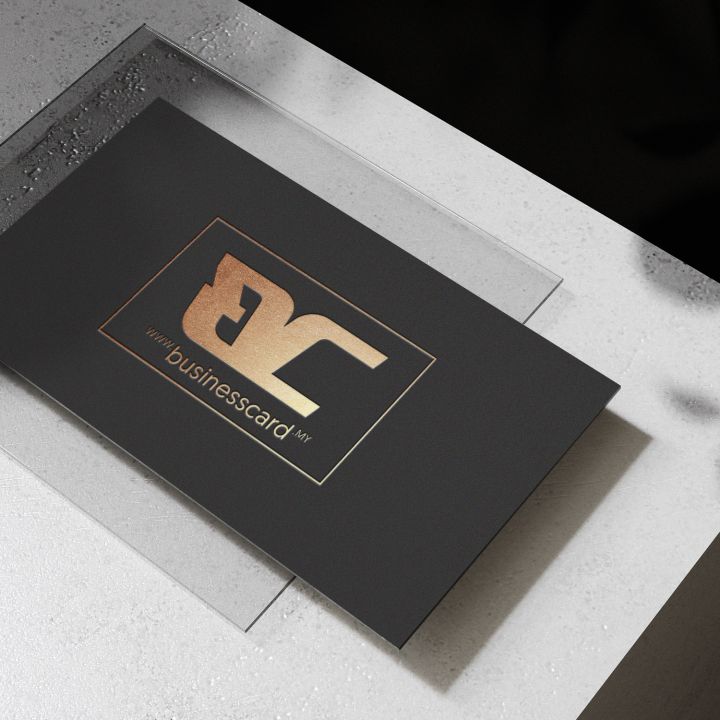 Black Business Cards - Gold Foil Stamping
