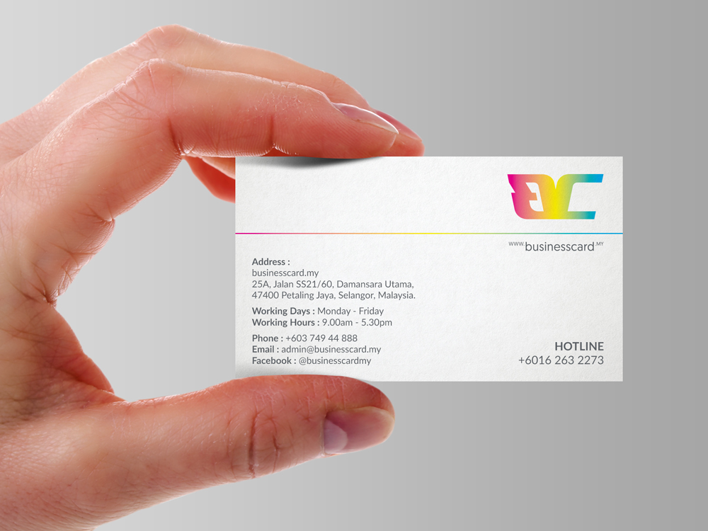 Quality Business Cards Finishing BC printing type