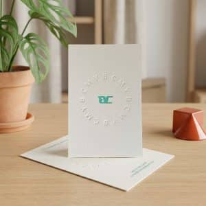 Emboss Business Card - Mix Cotton Card Stock