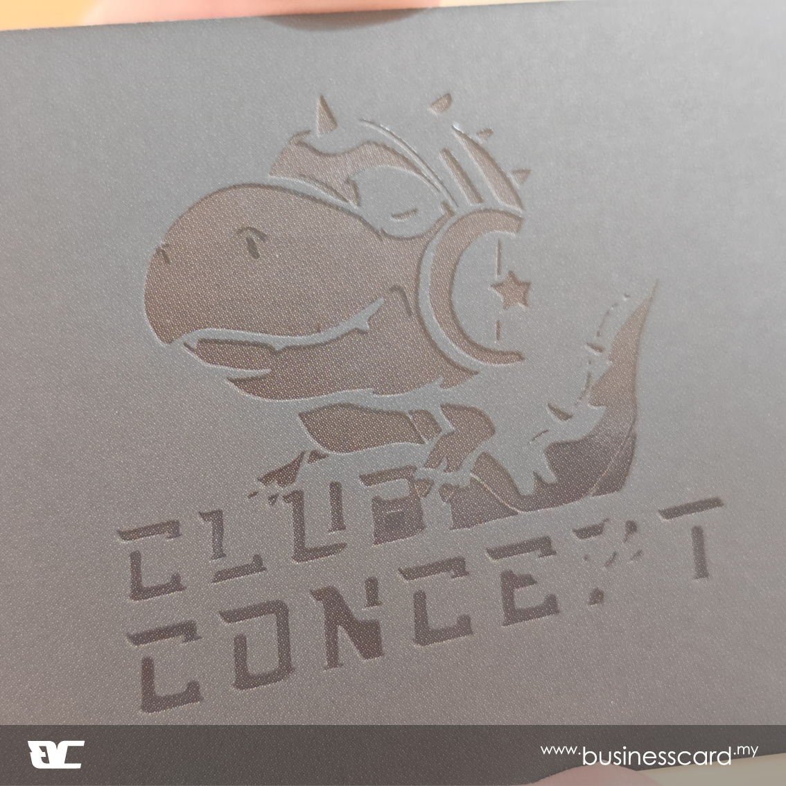 Why Does Spot UV Normally Sit on Matt Lamination? Spot UV Business Card with Black Printing