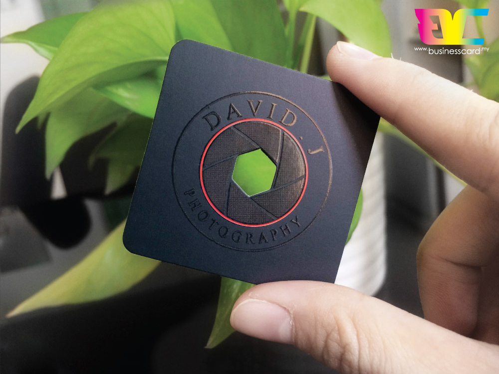 Quality Business Cards Finishing Pierced Diecut finishing Business Card