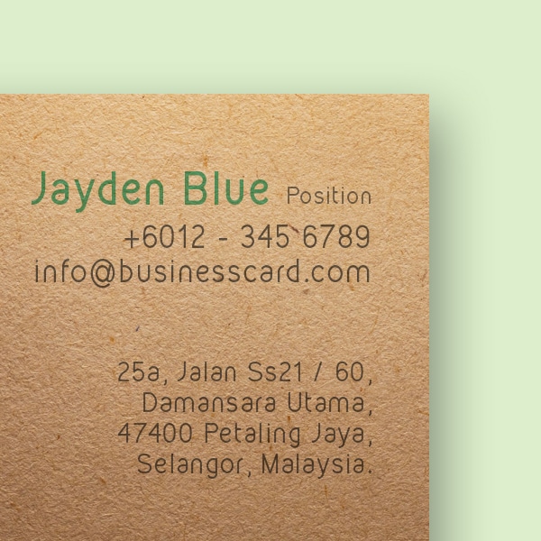 ECO Business Cards eco 2