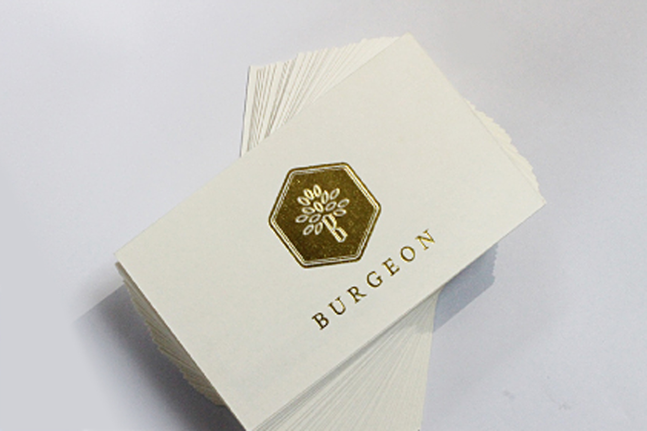 Gold Hot Stamping Business Card | Burgeon, Petaling Jaya | Name Card