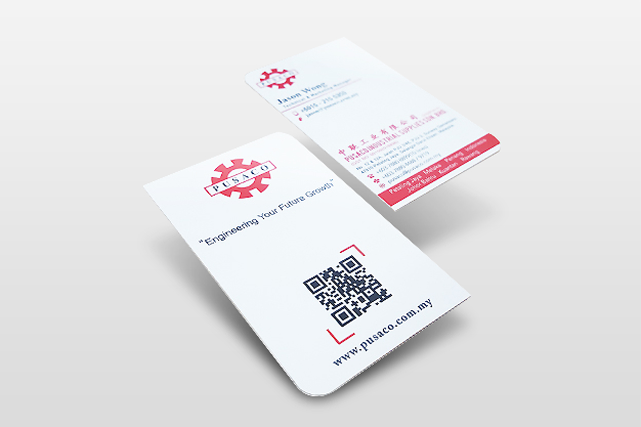 Leaf Shape Round Corner Business Card | PUSACO, Petaling Jaya Leaf Shape Round Corner Business Card