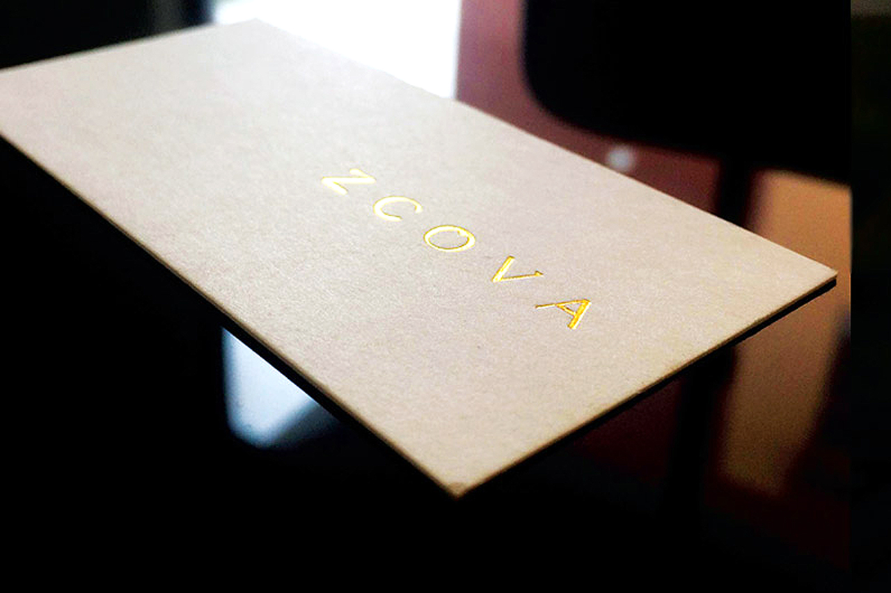 Gold Hot Stamping Business Card | ZCOVA, Petaling Jaya Gold Hot Stamping Business Card