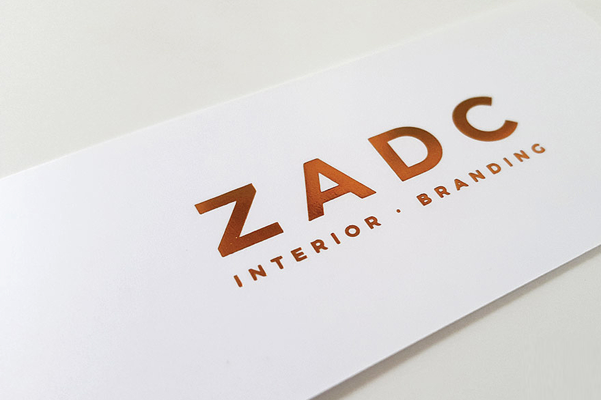 Bronze Hot Stamping Business Cards | ZADC Studio, Puchong | Name Card