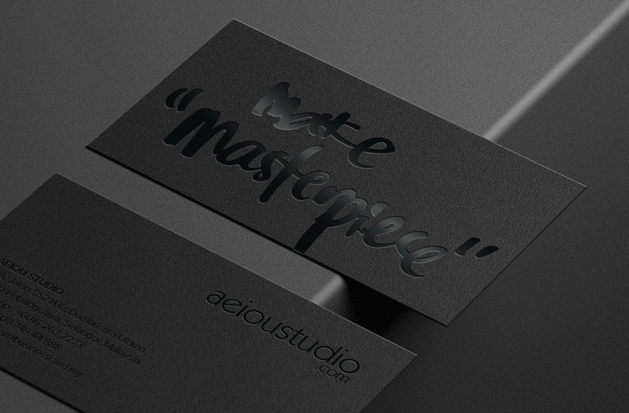 Classic Black Business Cards