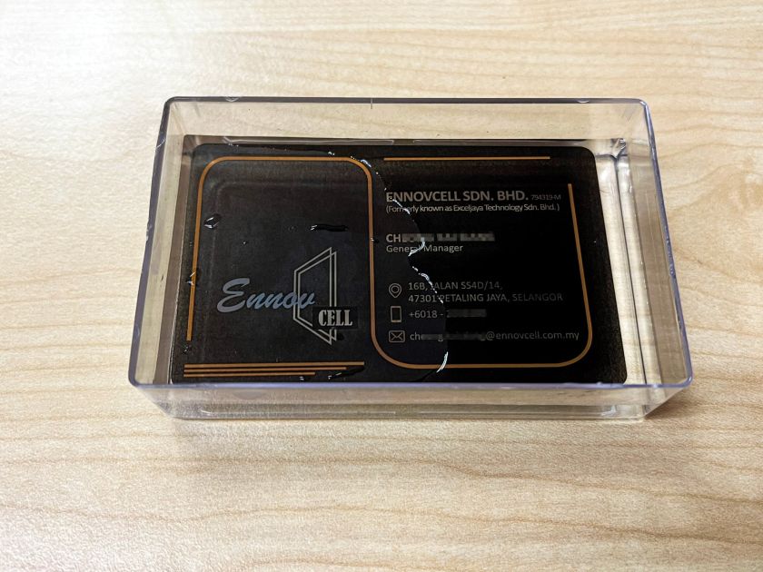 0.42mm Premium Transparent PVC Business Cards Premium Transparent PVC Business Cards - Water Proof
