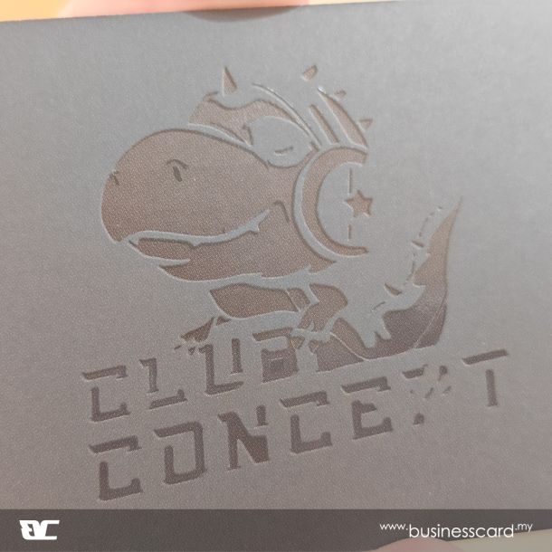 Why Does Spot UV Normally Sit on Matt Lamination? Spot UV Business Card with Black Printing