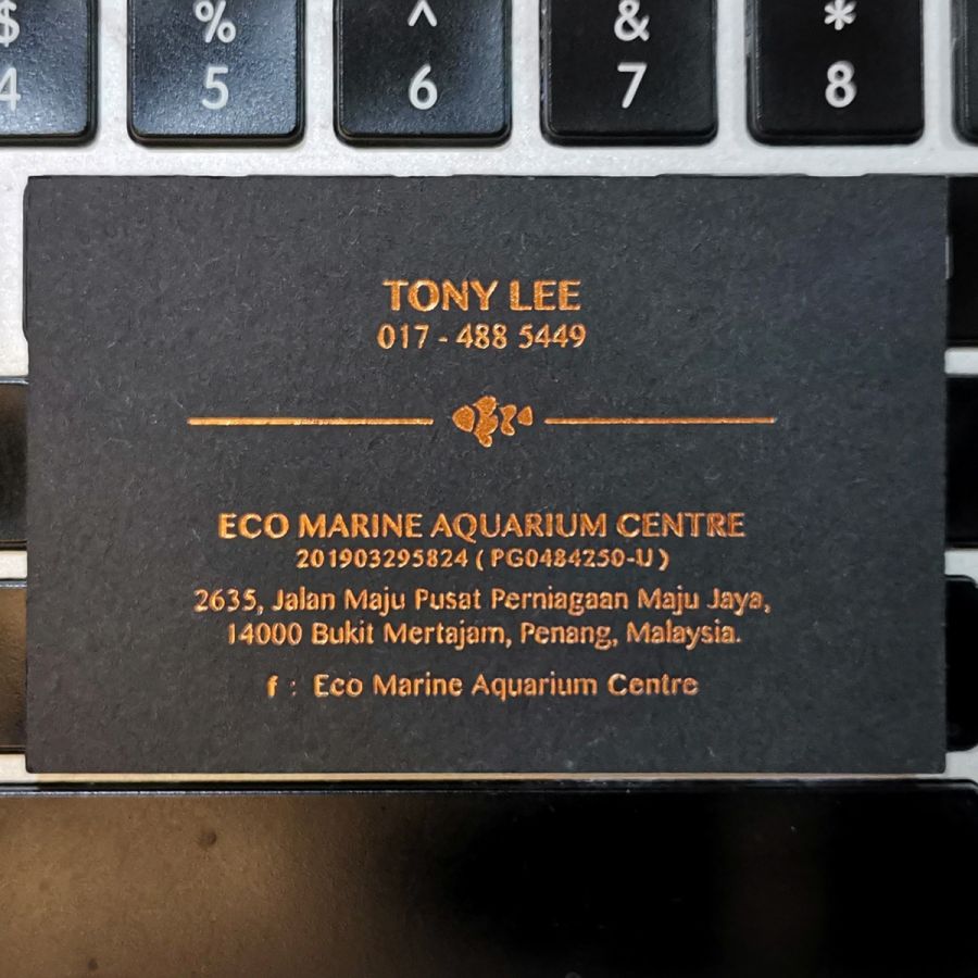Classic Black Business Cards New Product Page Classic Black Business card - Bronze Foil Stamping