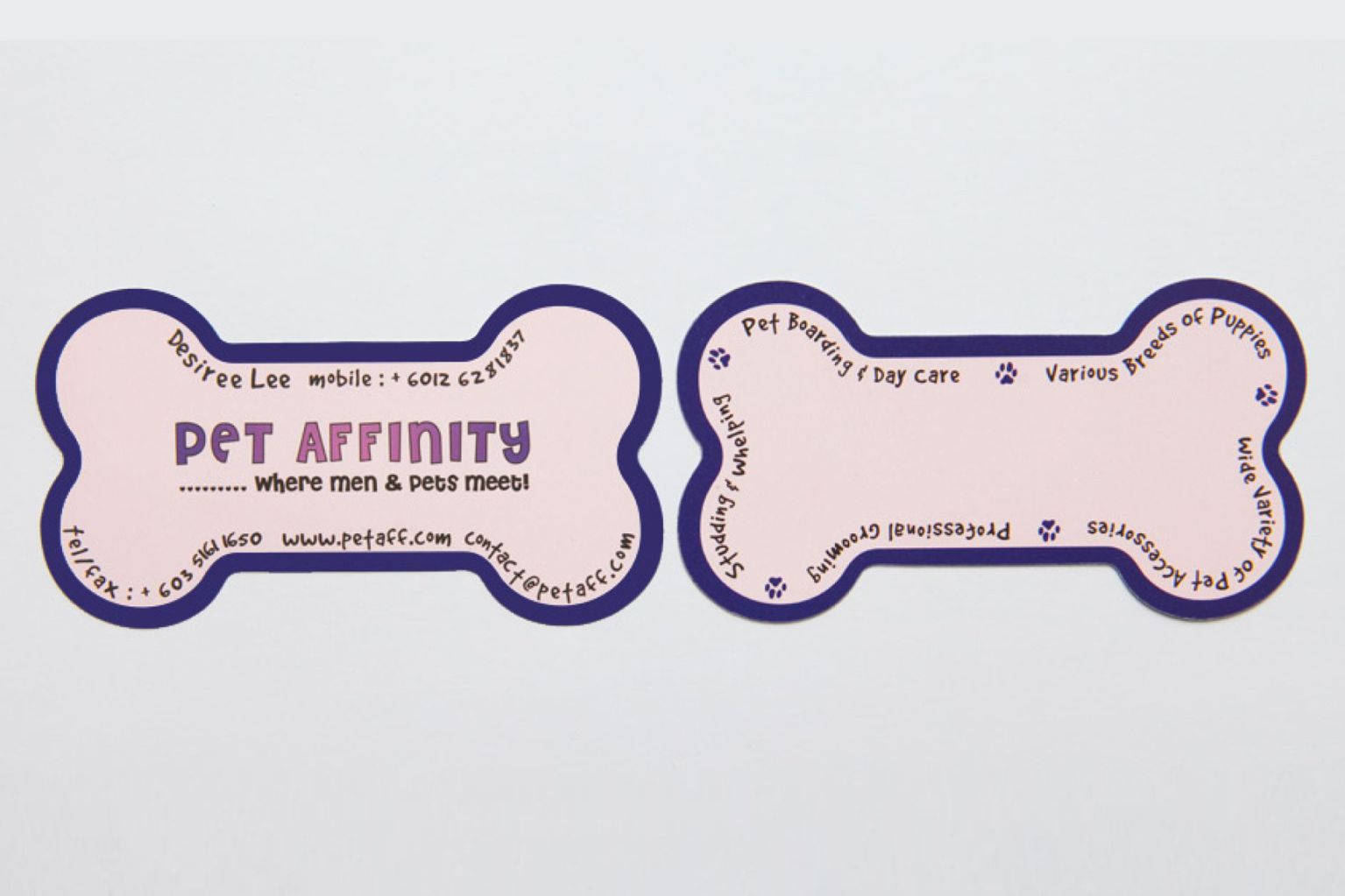 PVC Business Card | Pet Affinity, KL PVC Business Card