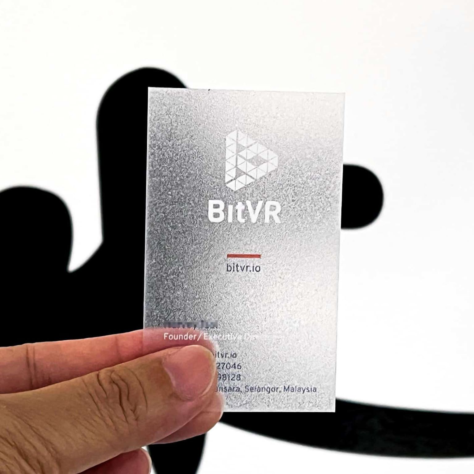 0.4mm Frosted Transparent PVC Business Cards Frosted transparency PVC Business Cards - visual