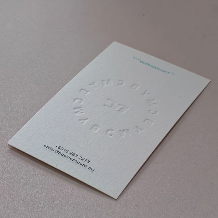 Emboss Business Card - Mix Cotton Card Stock