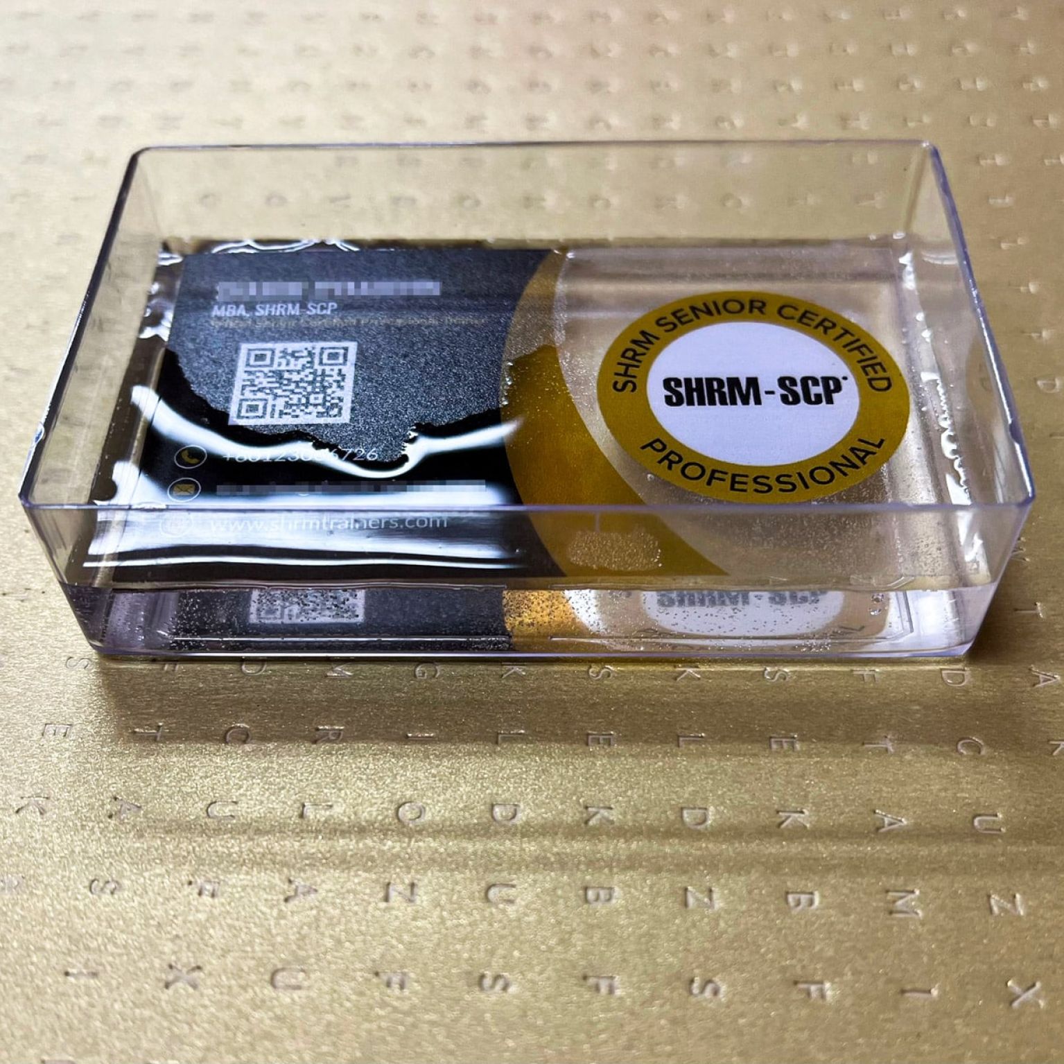 0.4mm Frosted Transparent PVC Business Cards Frosted transparency PVC Business Cards - waterproof