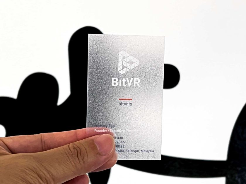 0.4mm Frosted Transparent PVC Business Cards Frosted transparency PVC Business Cards - visual
