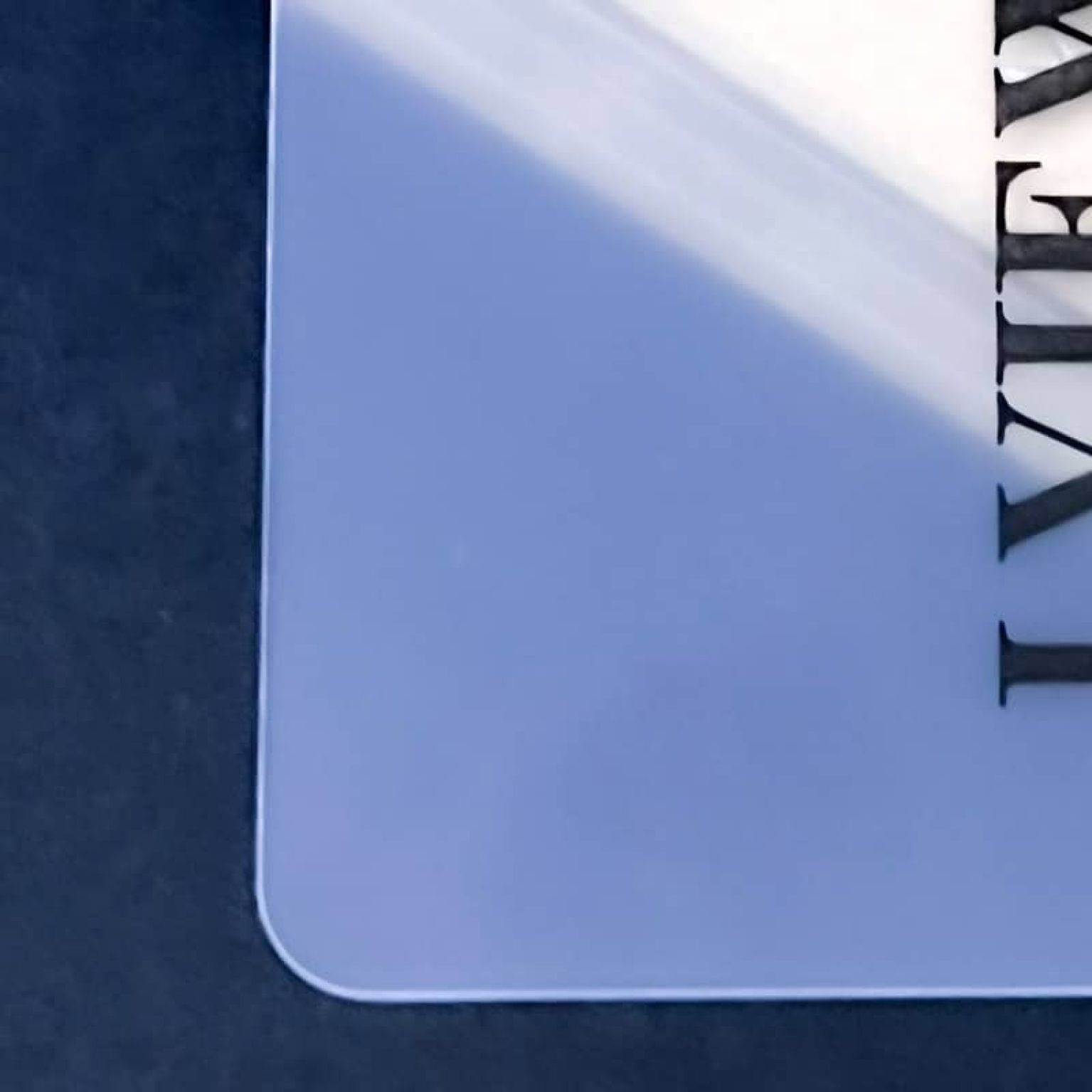 0.42mm Premium Transparent PVC Business Cards matte smooth surface finishing