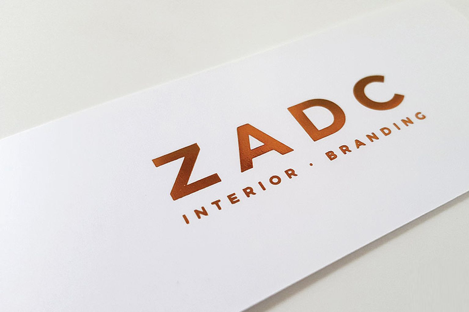 Bronze Hot Stamping Business Cards | ZADC Studio, Puchong Bronze Hot Stamping Business Cards