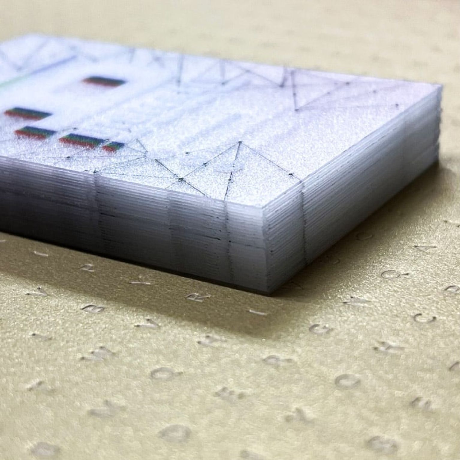 0.4mm Frosted Transparent PVC Business Cards Frosted transparency PVC Business Cards - clean cut