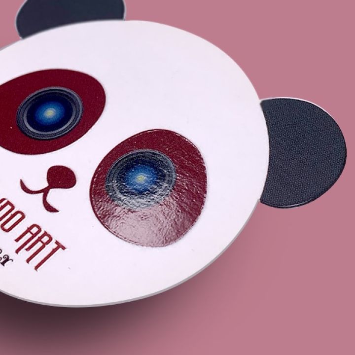 Die-Cut Business Cards Die-cut Business Cards - Panda Shape