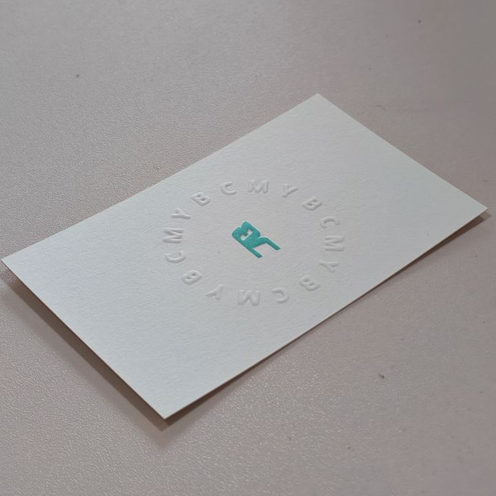 Emboss Business Card - Mix Cotton Card Stock