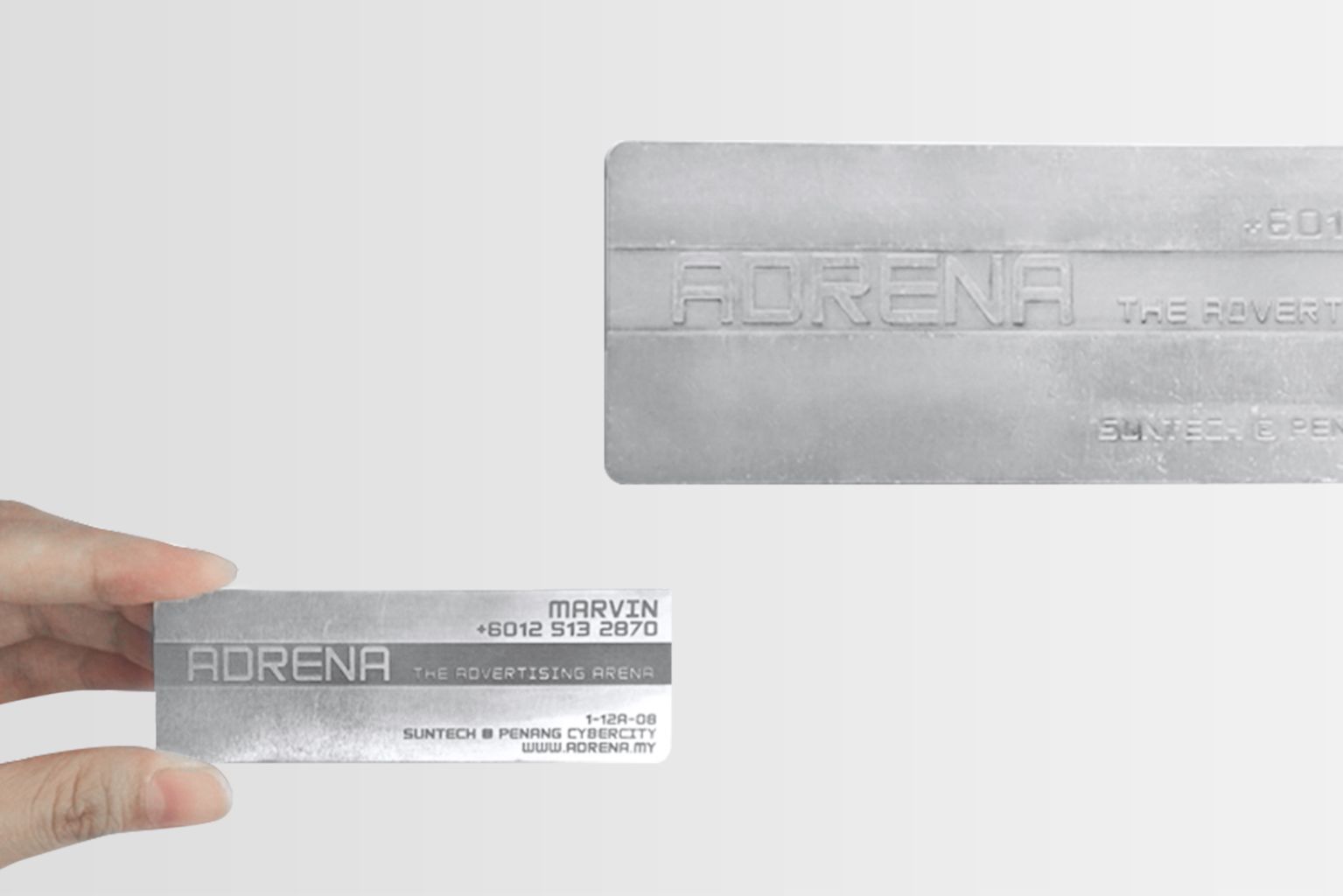 Aluminium Plate Business Card | Adrena Aluminium Plate Business Card