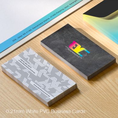 Name Cards Printing - Material Type 0.21mm White PVC Business Cards