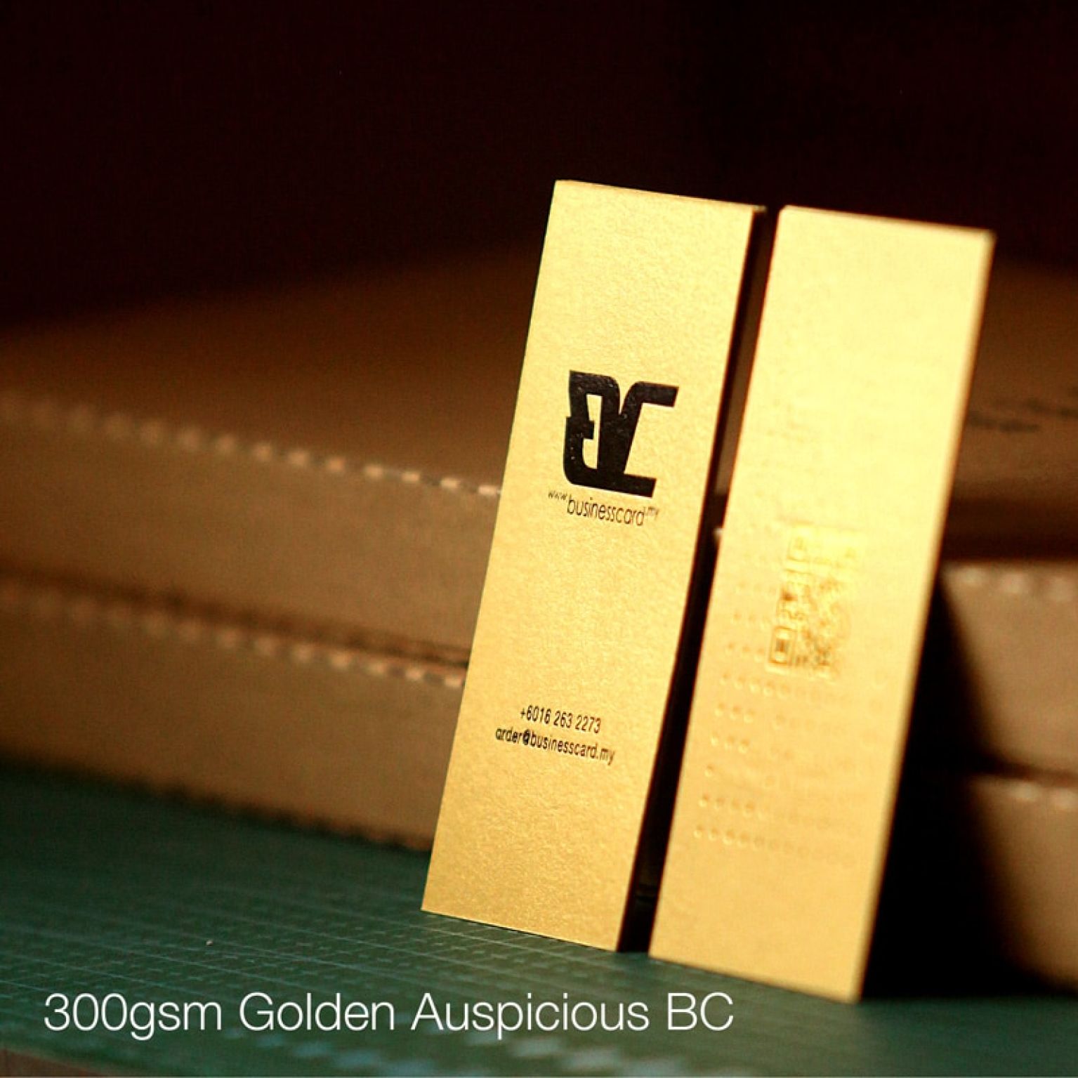 Auspicious Golden Business Cards Auspicious Golden Business Card