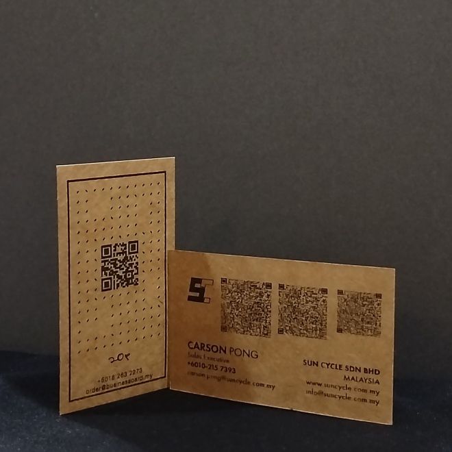 0.4mm Frosted Transparent PVC Business Cards kraftcard8 e9e0e0a9