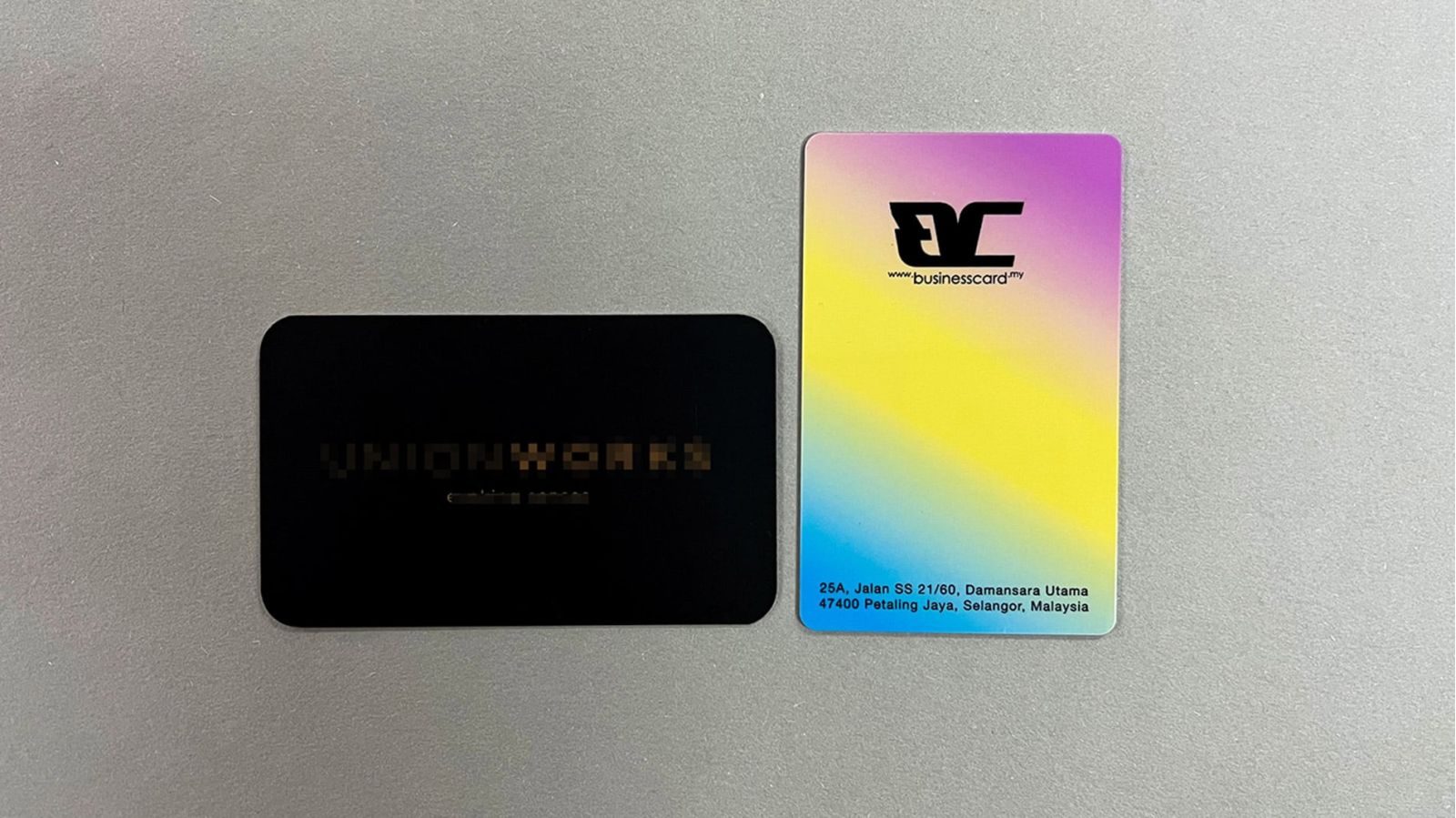 Standard Round Corners VS Perfect Round Corners Round Corners Business card