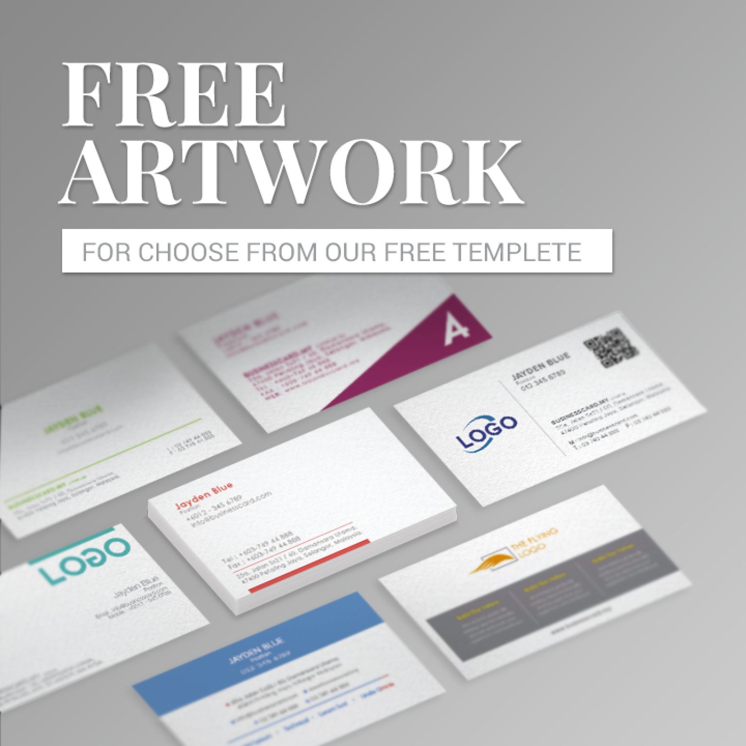 FREE Artwork (Choose Templates) Free artwork design service — business card templates BCMY